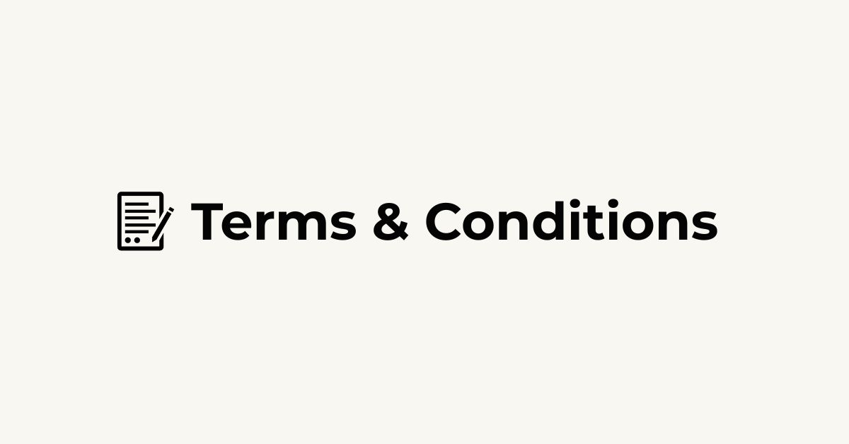 Terms and Conditions